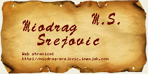 Miodrag Srejović vizit kartica